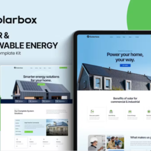 太阳能和可再生能源元素外贸网站模板