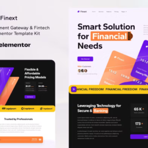 支付网关和金融科技元素外贸网站模板