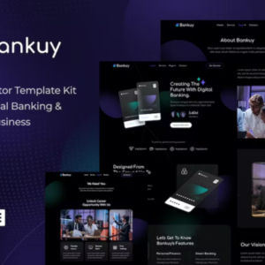 数字银行和商业贷款元素外贸网站模板