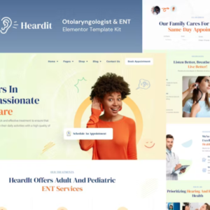 耳鼻喉科医生和耳鼻喉科元素外贸网站模板