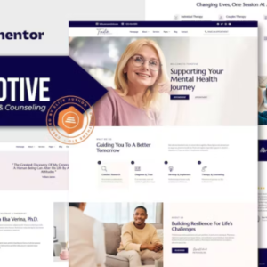 心理学与咨询元素外贸网站模板