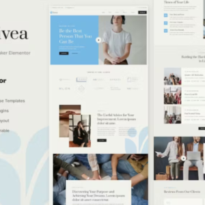 生活教练和扬声器元素外贸网站模板