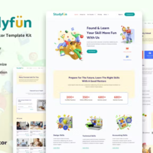 课程元素外贸网站模板