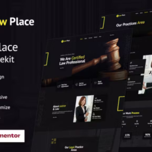法律和律师事务所 Elementor 外贸网站模板