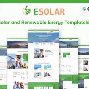 风能和太阳能发电服务 Elementor 外贸网站模板