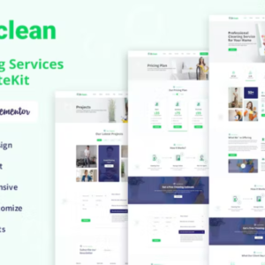 清洁服务 Elementor 外贸网站模板