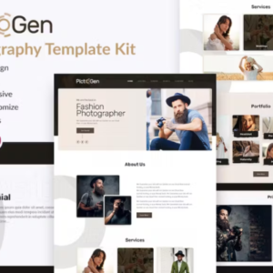 创意摄影元素外贸网站模板