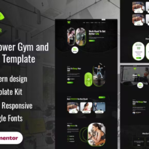 健身房和健身元素外贸网站模板