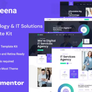 技术和 IT 解决方案 Elementor 外贸网站模板