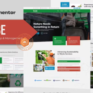 垃圾收集和管理元素外贸网站模板