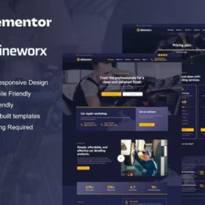 汽车细节服务和汽车维修Elementor专业外贸网站模板