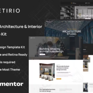 建筑和室内元素Elementor外贸网站模板