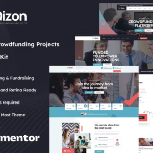 众筹项目 Elementor 外贸网站模板
