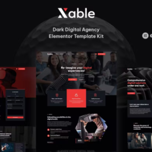 黑暗数字代理 Elementor Pro 外贸网站模板