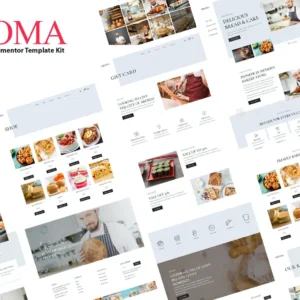 面包店和蛋糕 Elementor  Template Kit