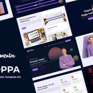 个人作品集 Elementor Template Kit