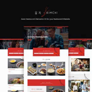 亚洲餐厅和咖啡馆 Elementor Template Kit