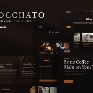 咖啡店 Elementor Template Kit