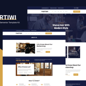 理发店 Elementor Template Kit