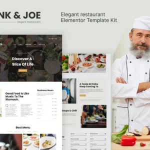 优雅的餐厅 Elementor Template Kit
