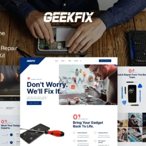 智能手机、平板电脑和电脑维修 Elementor Kit