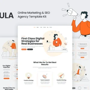 在线营销和SEO代理 Template Kit