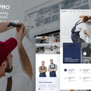 空调供暖和 HVAC 服务 Elementor Template Kit