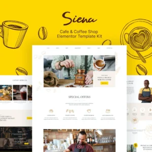 咖啡馆Elementor模板工具包