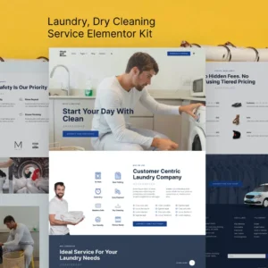 洗衣和干洗服务 Service Elementor Template Kit