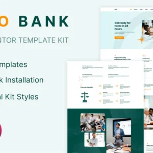 金融 Elementor Template Kit