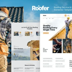 屋面服务和施工 Elementor 外贸网站模板