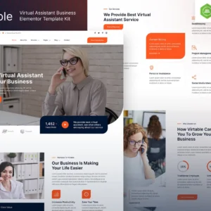 虚拟助理业务 Elementor Template Kit