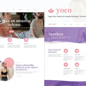 瑜伽 Elementor Template Kit