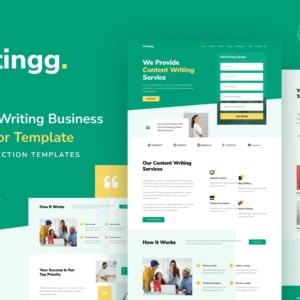 内容文案服务 Elementor Template Kit