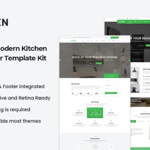 现代厨房Elementor模板工具包