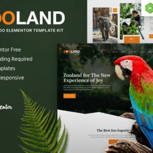 Safari & Zoo Elementor Template Kit
