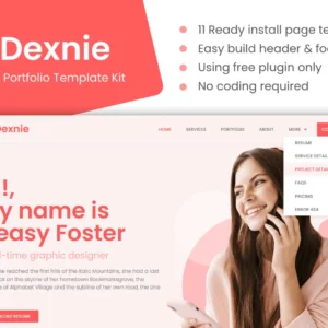 个人作品集 Elementor Template Kit