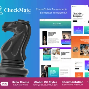 国际象棋俱乐部和锦标赛 Elementor Template Kit
