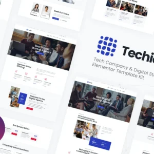 科技公司和数字初创公司 Elementor Template Kit