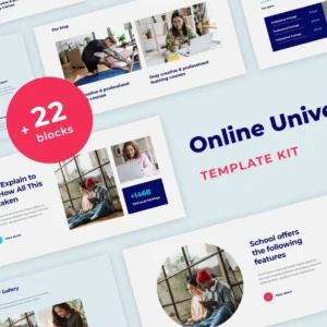 远程教育与学习课程 Elementor Template Kit